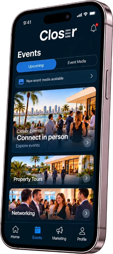 Closer app events